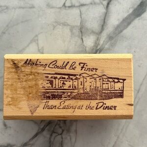 Vintage “Diner” rubber stamp